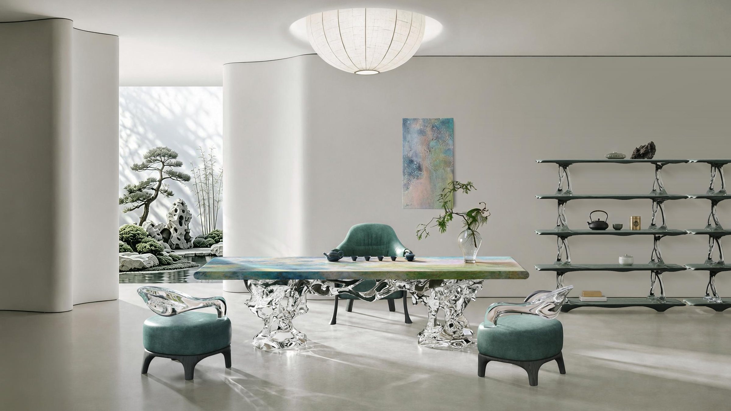 GT · high-end artistic tea space